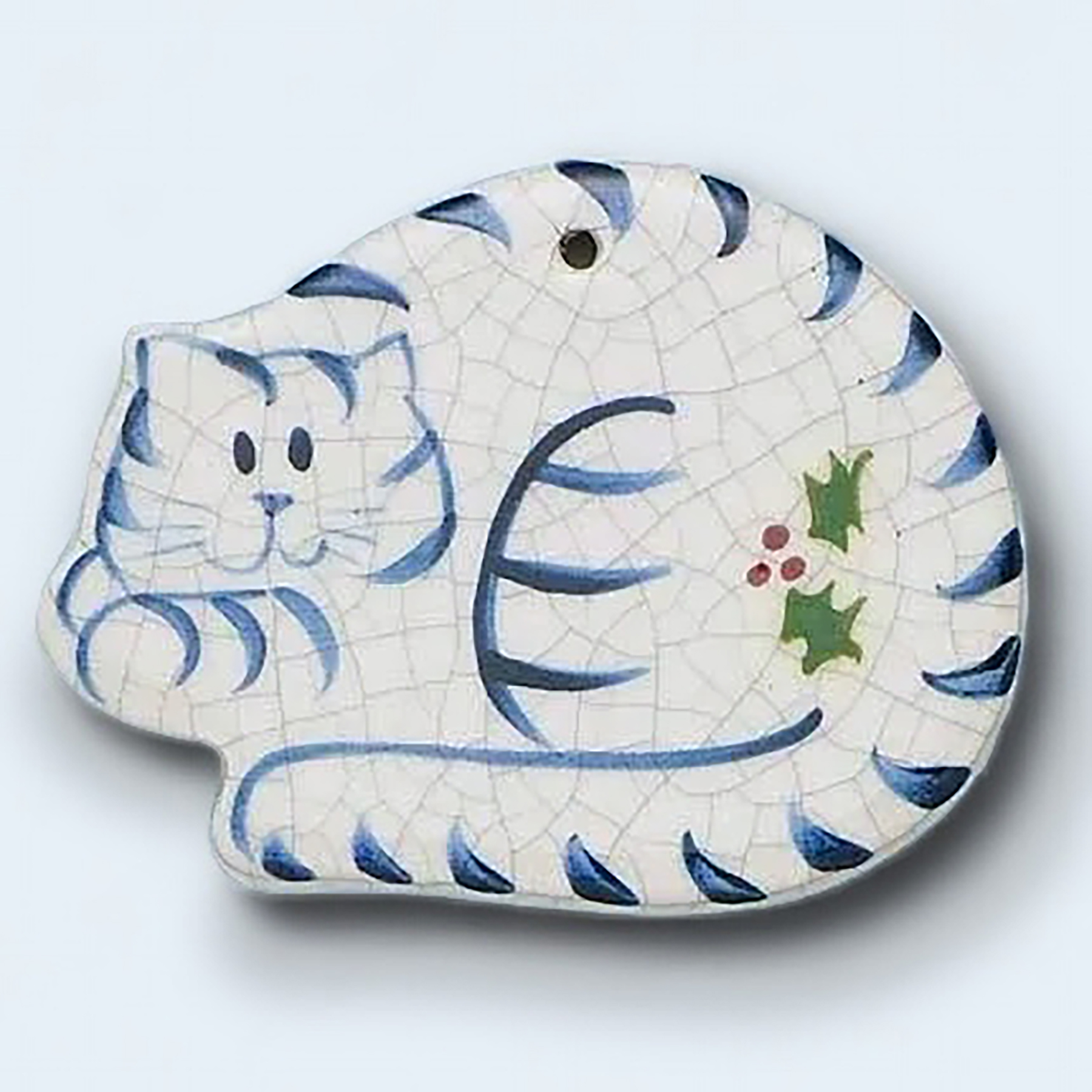Brick Pond Handworks Cat Ornament