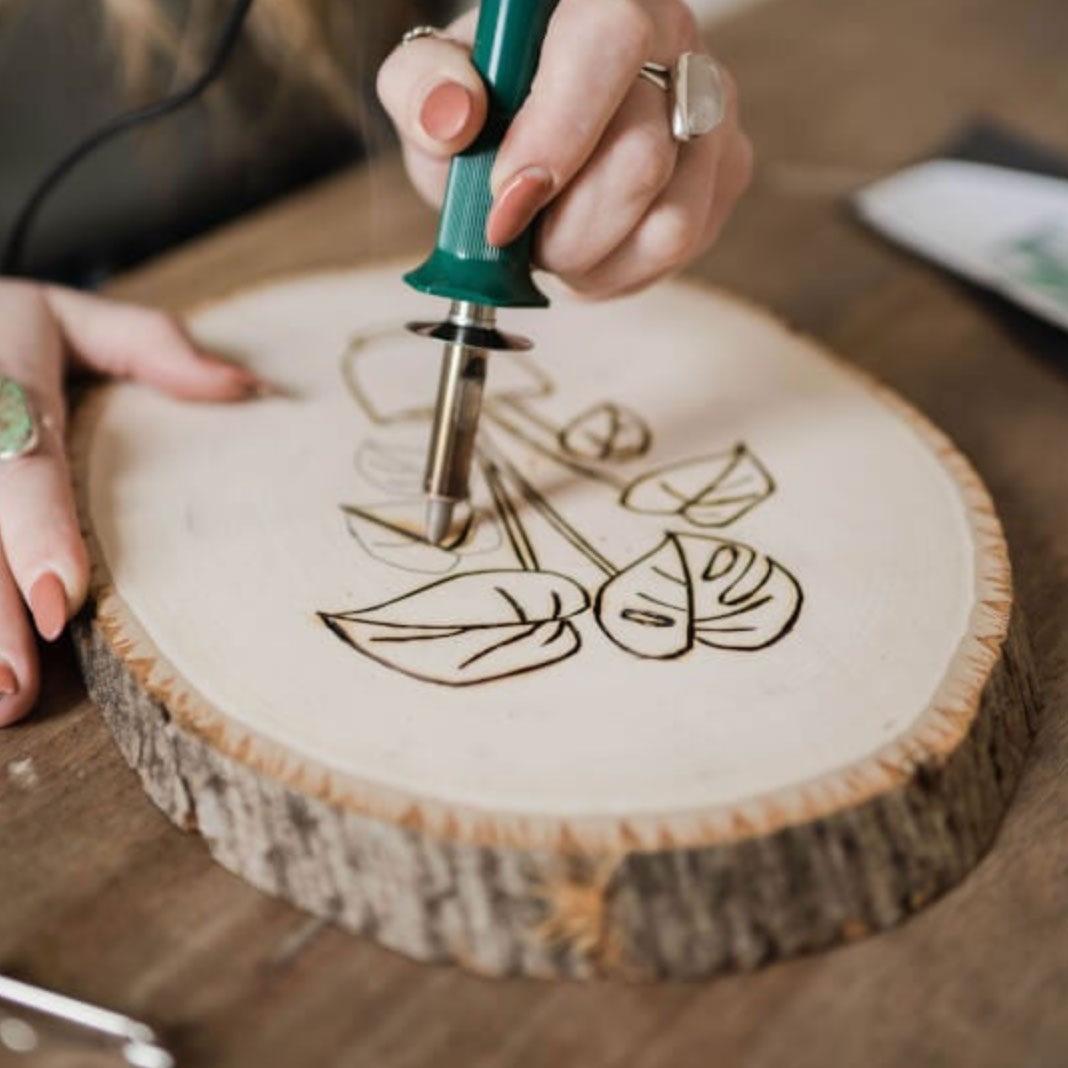 Pyrography Student Pic