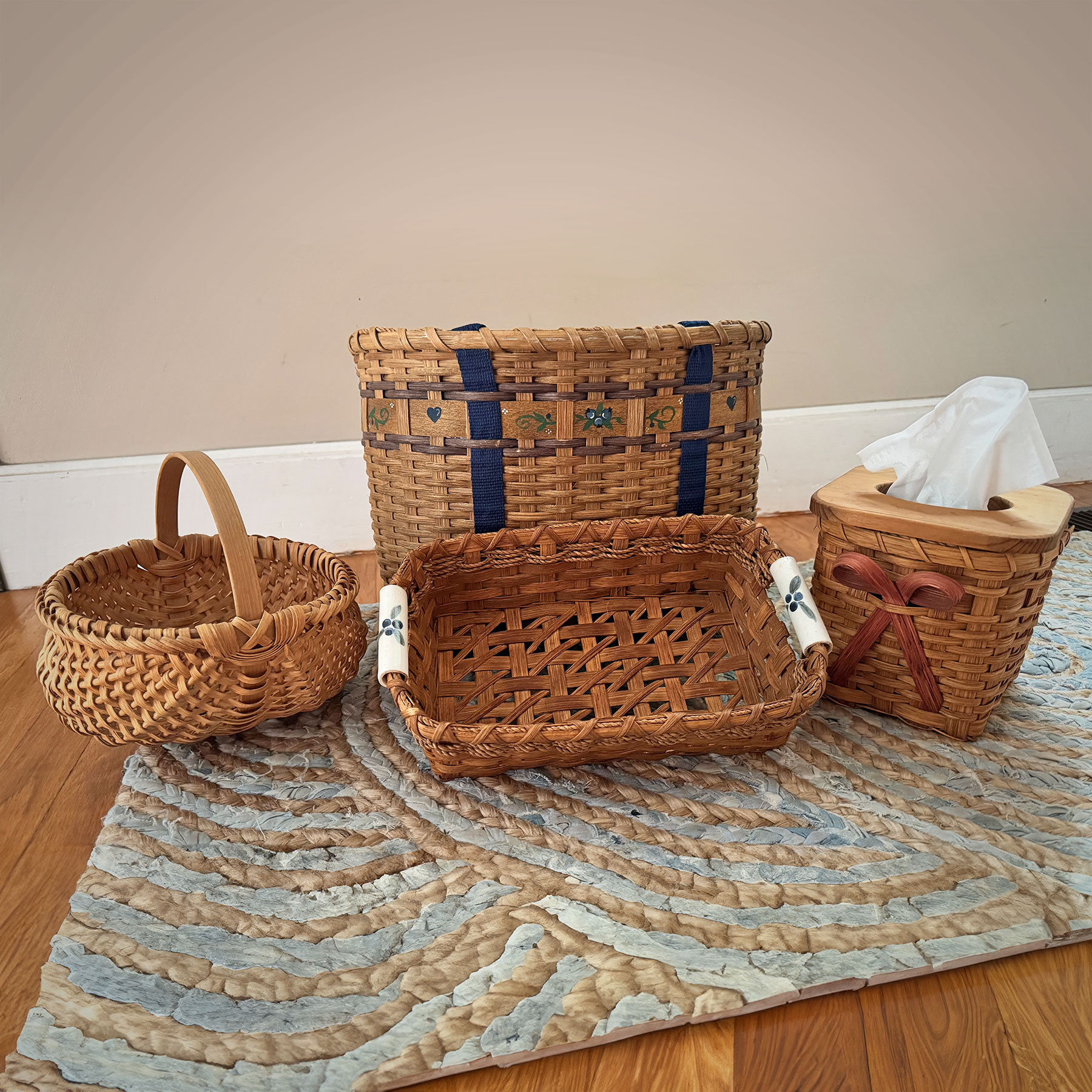 Woven baskets by Debbie McMorran